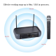 Set 2 Microfoane WG-X58 / X51  Wireless WVNGR  Black cu receiver