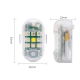 Set 2 mini stroboscope LED Wireless cu magnet acumulator si telecomanda pentru Auto Moto si Biciclete