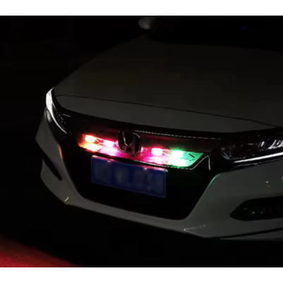 Set 2 mini stroboscope LED Wireless cu magnet acumulator si telecomanda pentru Auto Moto si Biciclete