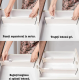 Set 2 organizatoare albe reglabile pentru sertar