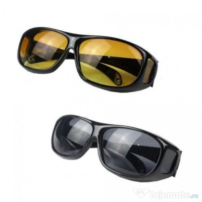 Set 2 Perechi Ochelari pentru Condus zi/noapte  HD VISION  Unisex
