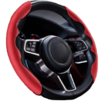 Set 2 prinderi ergonomice  pentru  Volan Antiderapante culoare Rosu 