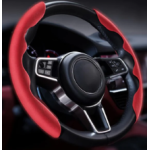 Set 2 prinderi ergonomice  pentru  Volan Antiderapante culoare Rosu 