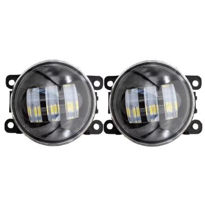 Set 2 proiectoare ceata LED Dacia Renault Nissan lumina alb + galben
