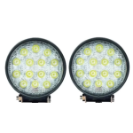 Set 2 Proiectoare LED TP-1642 auto offroad 42W 12V-24V 3520 lumeni ROTUNDE