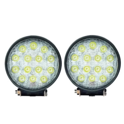 Set 2 Proiectoare LED TP-1642 auto offroad 42W 12V-24V 3520 lumeni ROTUNDE