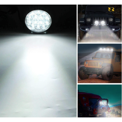 Set 2 Proiectoare LED TP-1642 auto offroad 42W 12V-24V 3520 lumeni ROTUNDE