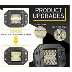 Set 2 Proiector auto 48W 4/6/4 LED 3 randuri 12/24v