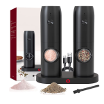 Set 2 rasnite electrice sare si piper stand incarcare USB