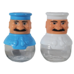 Set 2 solnite pentru sare si piper in forma de bucatar