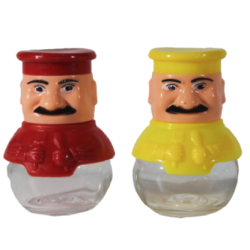 Set 2 solnite pentru sare si piper in forma de bucatar