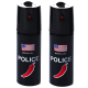 Set 2 Spray POLICE paralizant de buzunar cu Chilli 