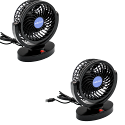 Set 2 Ventilatoare portabile pentru masina 15W negru MARS 306 Set 2 Ventilatoare portabile pentru masina 15W negru MARS 306