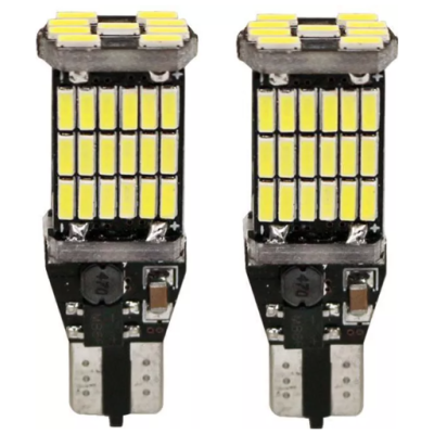 Set 2 x Becuri auto LED SMD T15 16W Canbus