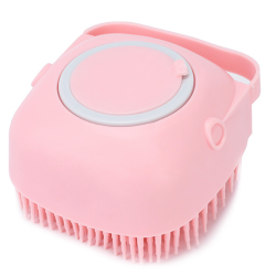 Set 2 x Burete de baie din silicon cu rezervor pentru gel de dus / sampon