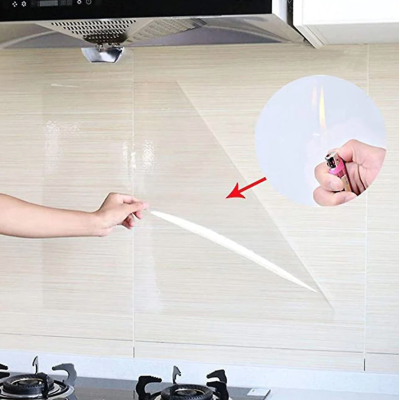 Set 2 x Folie de protectie transparenta pentru bucatarie/geam 60x200cm