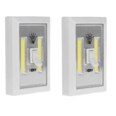 Set 2 x Intrerupatoare fara fir cu LED Super Bright Switch