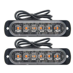 Set 2 x Lumini de Avertizare 6 LED pentru platforma ATV Tractor Jeep Off Road