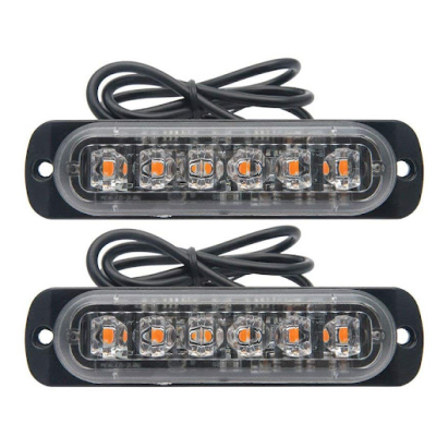 Set 2 x Lumini de Avertizare 6 LED pentru platforma ATV Tractor Jeep Off Road Set 2 x Lumini de Avertizare 6 LED pentru platforma ATV Tractor Jeep Off Road