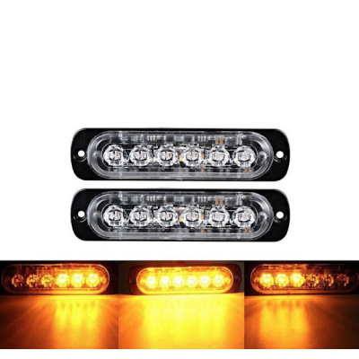 Set 2 x Lumini de Avertizare 6 LED pentru platforma ATV Tractor Jeep Off Road Set 2 x Lumini de Avertizare 6 LED pentru platforma ATV Tractor Jeep Off Road