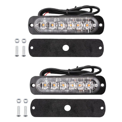 Set 2 x Lumini de Avertizare 6 LED pentru platforma ATV Tractor Jeep Off Road Set 2 x Lumini de Avertizare 6 LED pentru platforma ATV Tractor Jeep Off Road