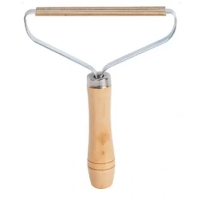 Set 2 x Perie pentru scame si parul de animale, maner de lemn