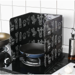 Set 2 x Protectie aragaz pentru gatit antistropire model Cactus Negru