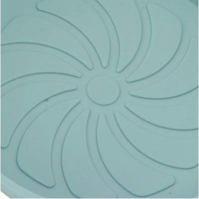 Set 2 x Tava rotunda din silicon pentru friteuza stil cosulet cu 2 manere