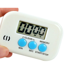 Set 2 x Timer digital bucatarie cu afisaj mare ALB HX101