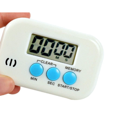 Set 2 x Timer digital bucatarie cu afisaj mare ALB HX101