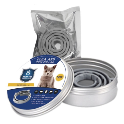 Set 2 x Zgarda PISICI anti purici si capuse 38 cm / 30 grame Antiparazitara