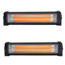 Set 2X Rampa avertizare galbena 3 LED COB