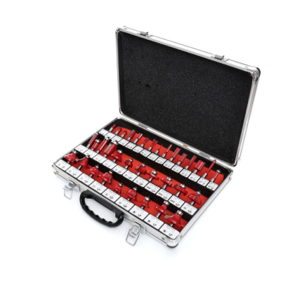 Set 35 Freze pentru lemn geanta aluminiu diametru 6 mm