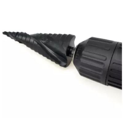 Set 3 Burghie In Trepte Spiralate HSS 4-32 Freze NEGRE