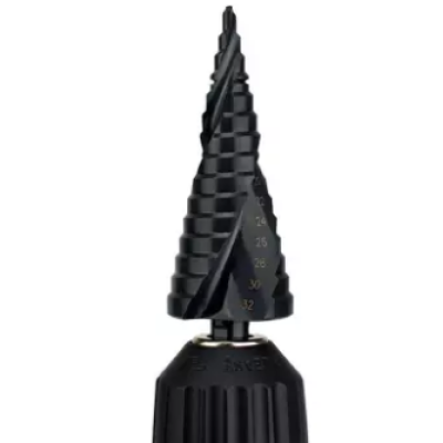 Set 3 Burghie In Trepte Spiralate HSS 4-32 Freze NEGRE