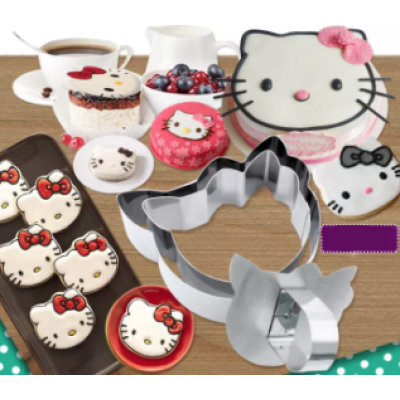 Set 3 forme pentru tort model Hello Kitty