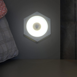 Set 3 Lampi Hexagonale LED Cob cu telecomanda si Butoane individuale