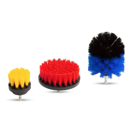 Set 3 perii curatare interior/exterior auto pentru bormasina