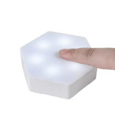 Set 3 spoturi hexagonale LED cu telecomanda