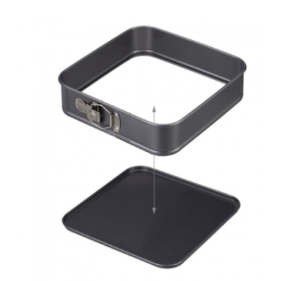 Set 3 Tavi forma patrata pentru Prajituri/Tort