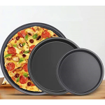 Set 3 tavi rotunde pentru pizza din teflon
