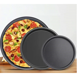 Set 3 tavi rotunde pentru pizza din teflon