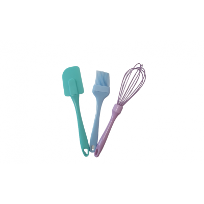 Set 3 ustensile de bucatarie pensula paleta  tel silicon