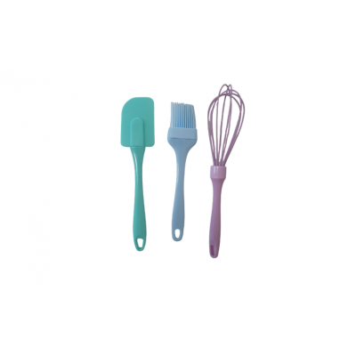 Set 3 ustensile de bucatarie pensula paleta  tel silicon