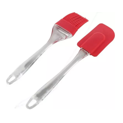 Set 3 Ustensile pentru bucatarie din Silicon Rosu