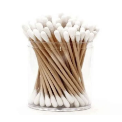 Set 3 x Cutii Betisoare cosmetice din bambus si bumbac