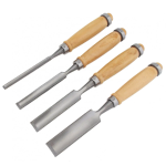 Set 4 dalti pentru sculptura in lemn din Otel Maro/Argintiu