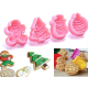 Set 4 forme pentru biscuiti model CRACIUN
