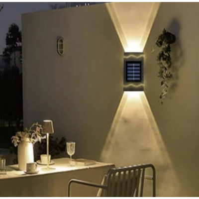 Set 4 lampi solare decorative de perete 4Led