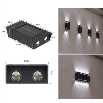 Set 4 lampi solare decorative de perete 4Led